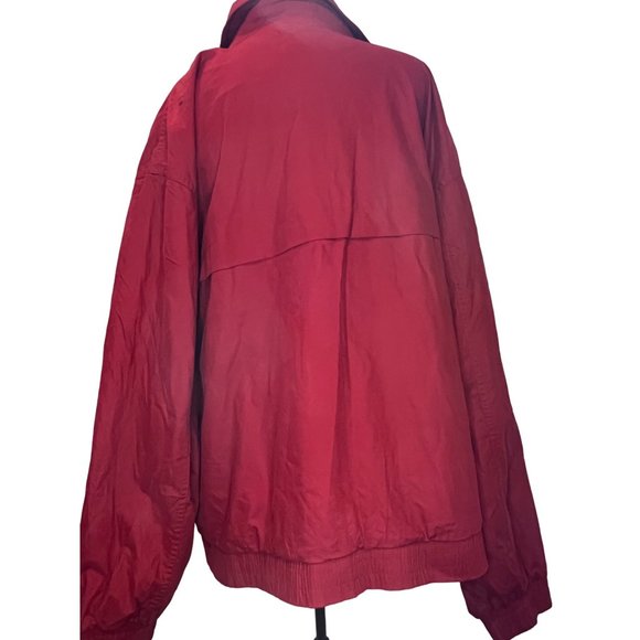 Vintage Field FG Gear Jacket Size XXLT Red Long Sleeve Collar Zip w Snaps - Picture 5 of 12